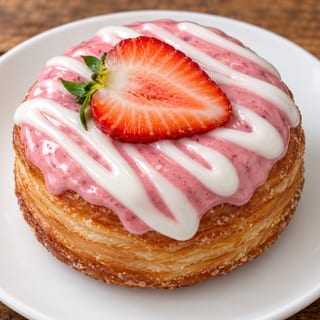 STRAWBERRY & CREAM CRONUT