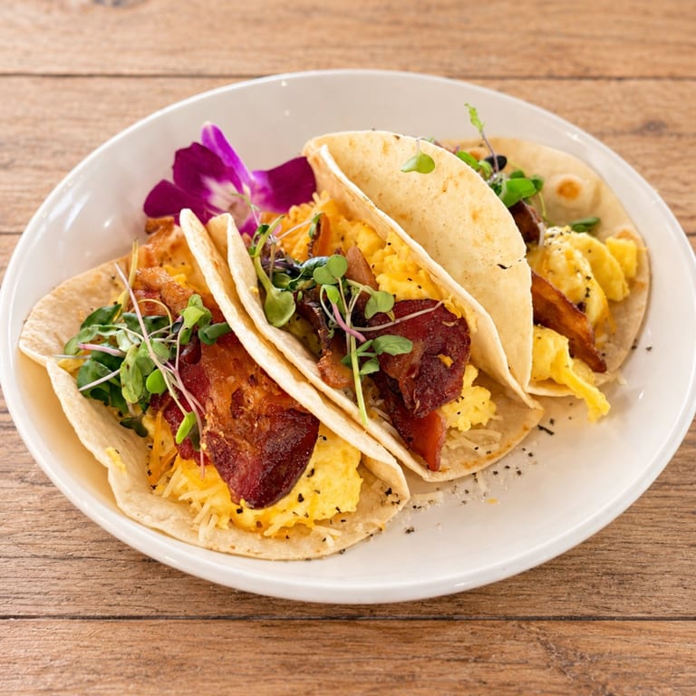 Delicious Breakfast Tacos Await